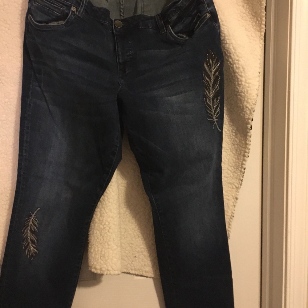 Embellished jeans